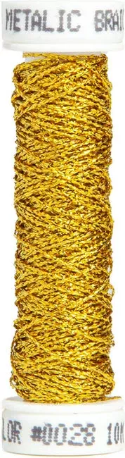 #0028 - Au Ver A Soie Metallic Braid Size 4