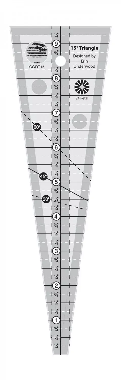 15 Degree Triangle RulerCGRT15