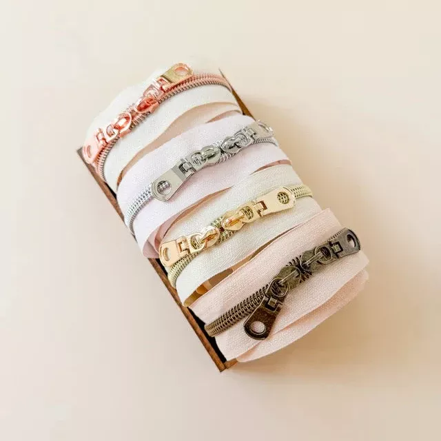 30" Double Slide Zipper Set (4 pack)