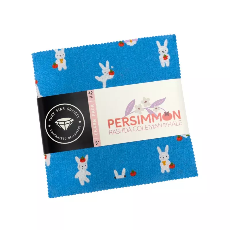 5" Cotton Fabric Charm Pack - Ruby Star Society Persimmon