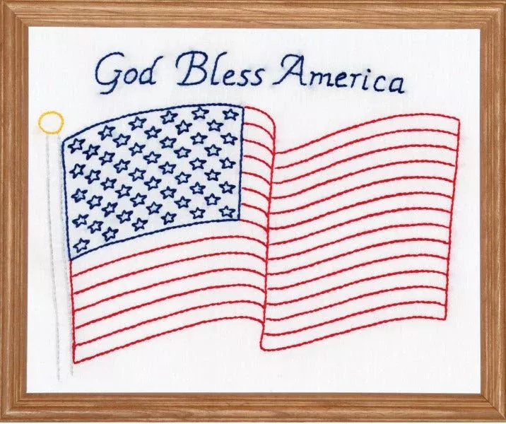 8" x 10" Sampler - God Bless America