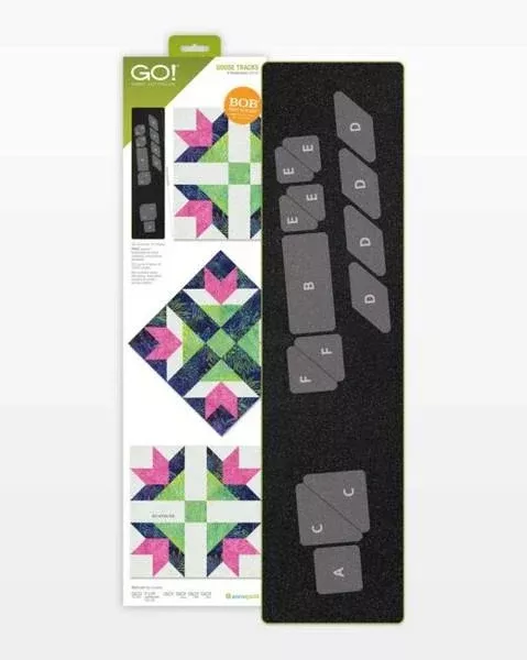 Accuquilt Goose Tracks Block on Board Die