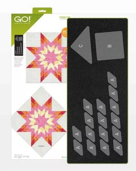 Accuquilt Prairie Star Block on Board Die