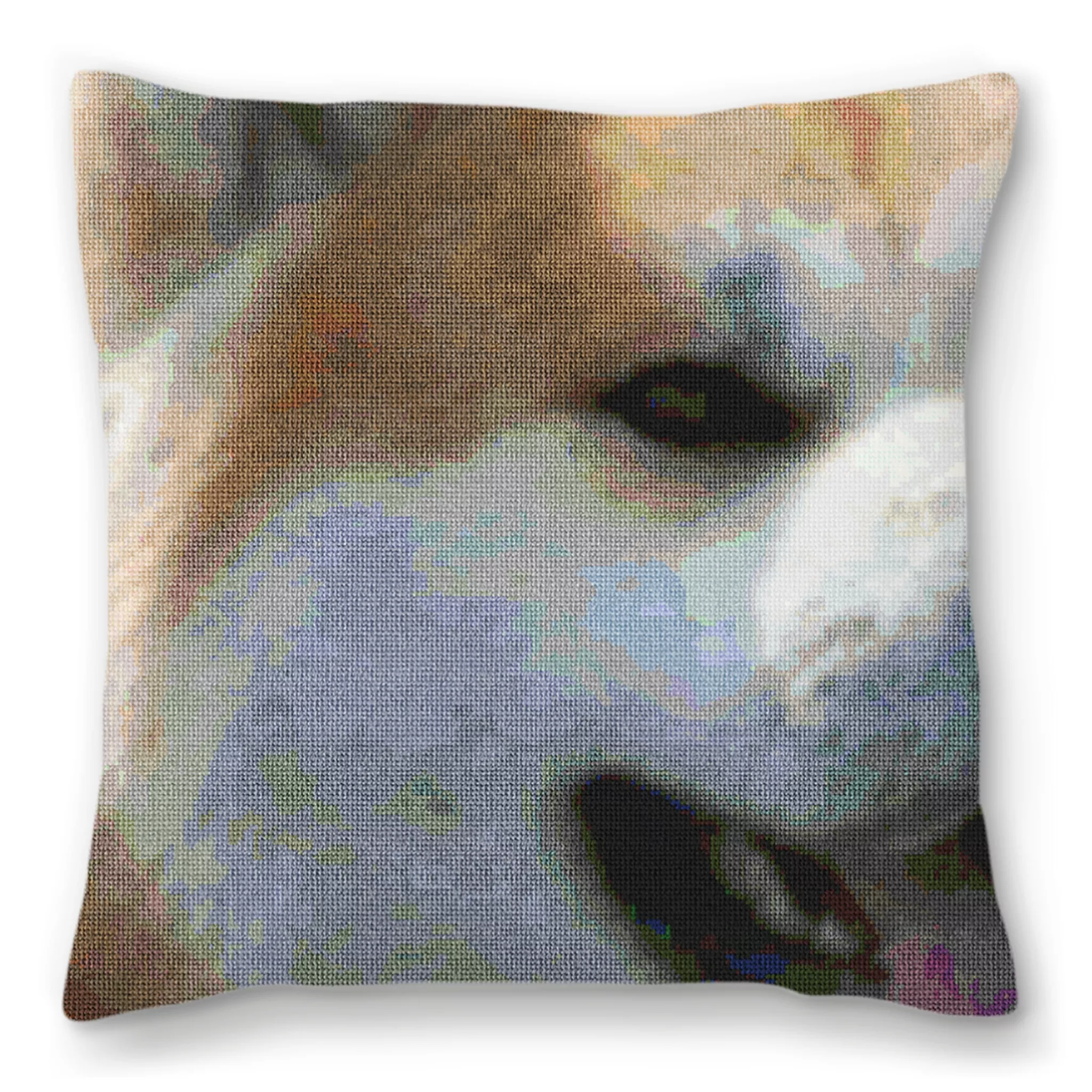 Akita Dog Needlepoint Pillow
