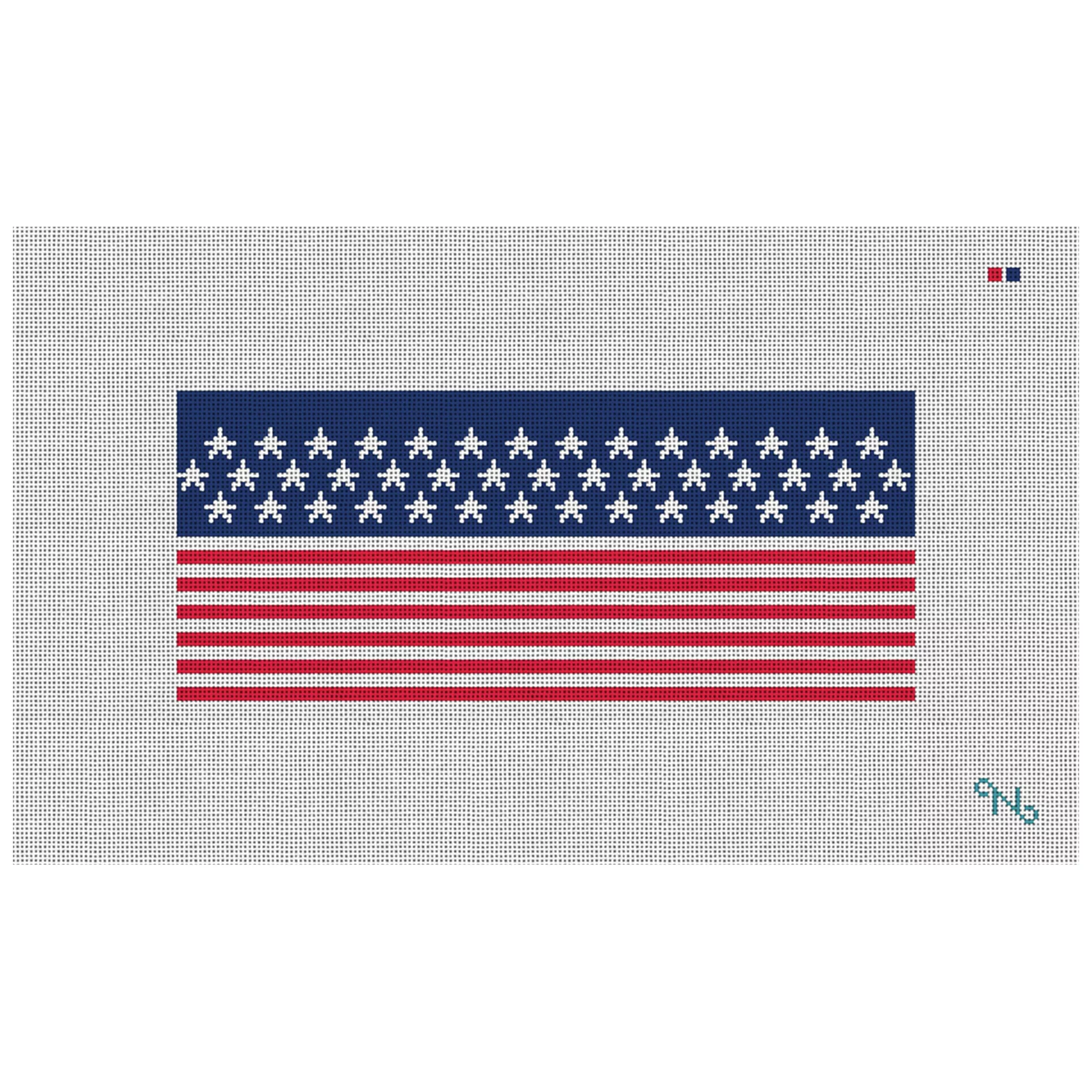 American Flag Needlepoint Flask Kit