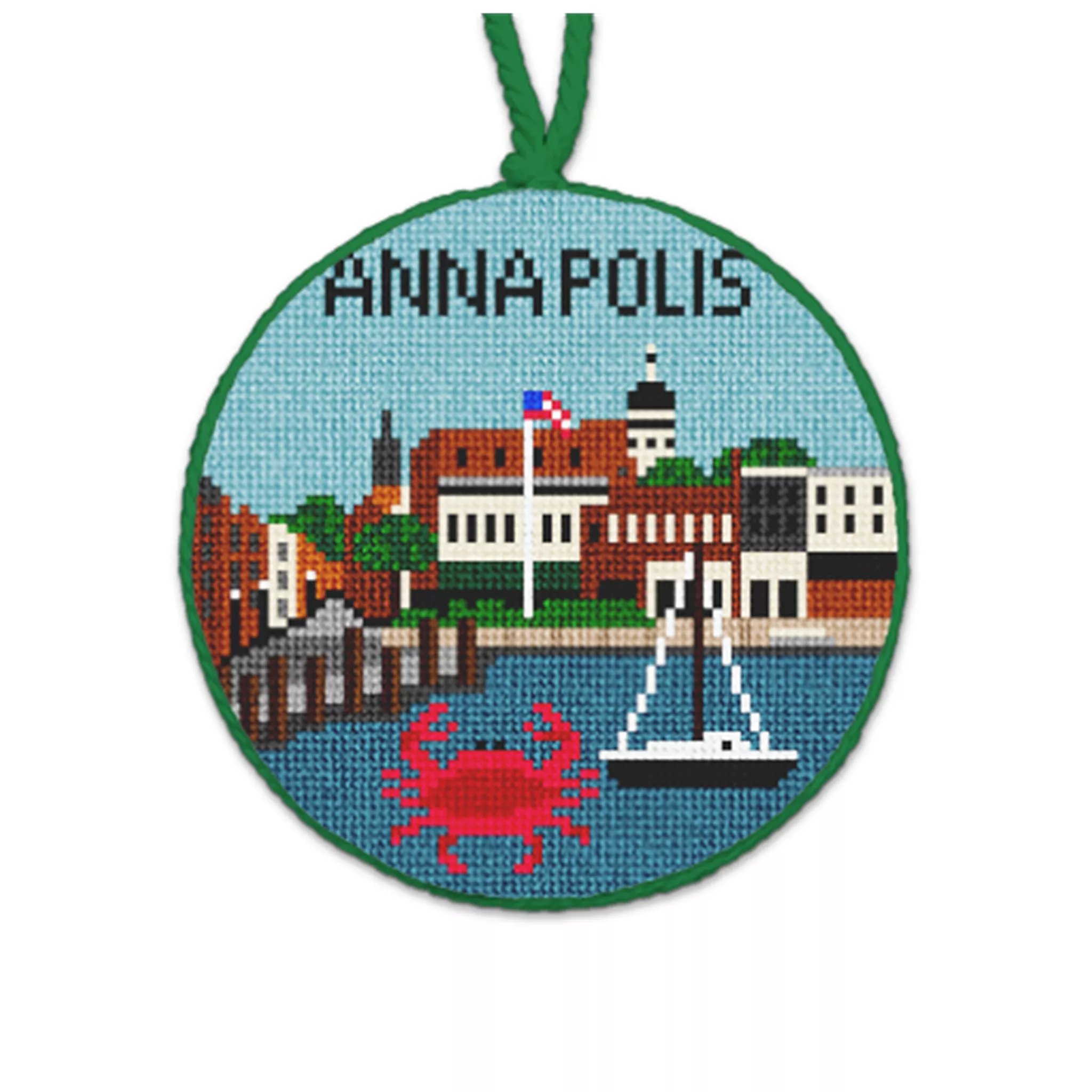 Annapolis Needlepoint Ornament