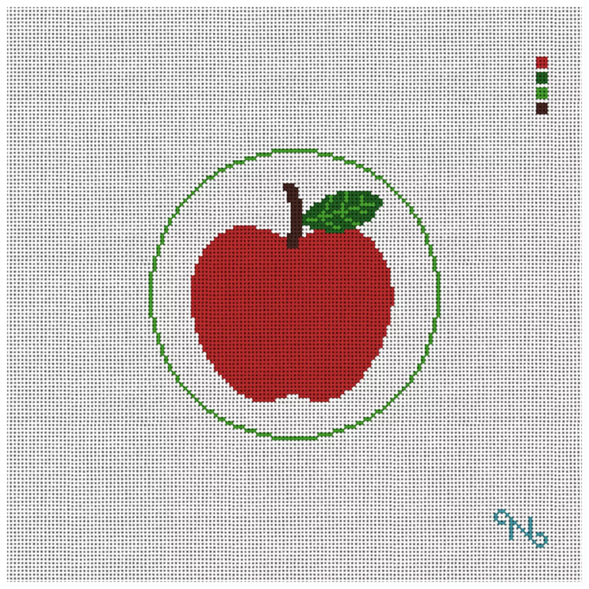 Appreciation Apple Needlepoint Ornament Kit