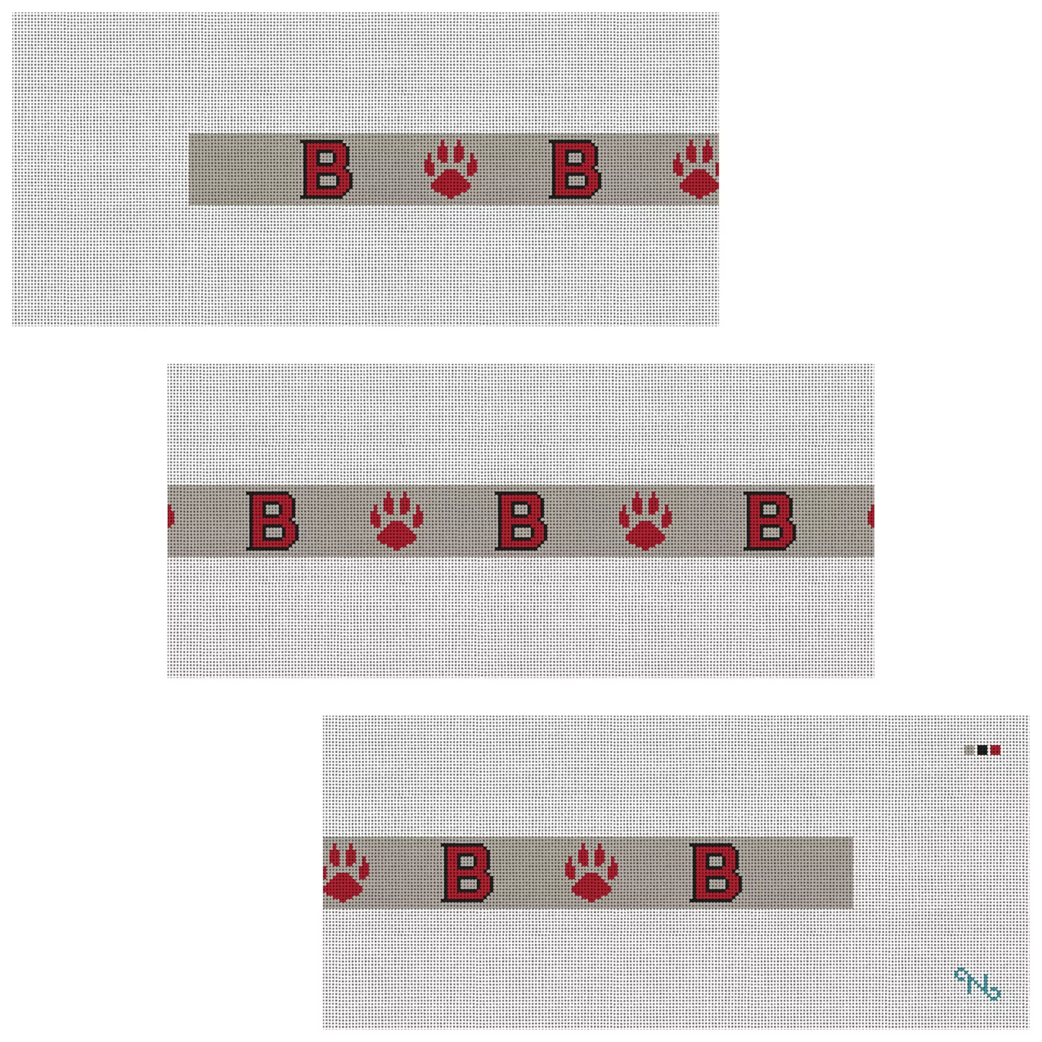 Bates College Bobcats Needlepoint Belt Kit