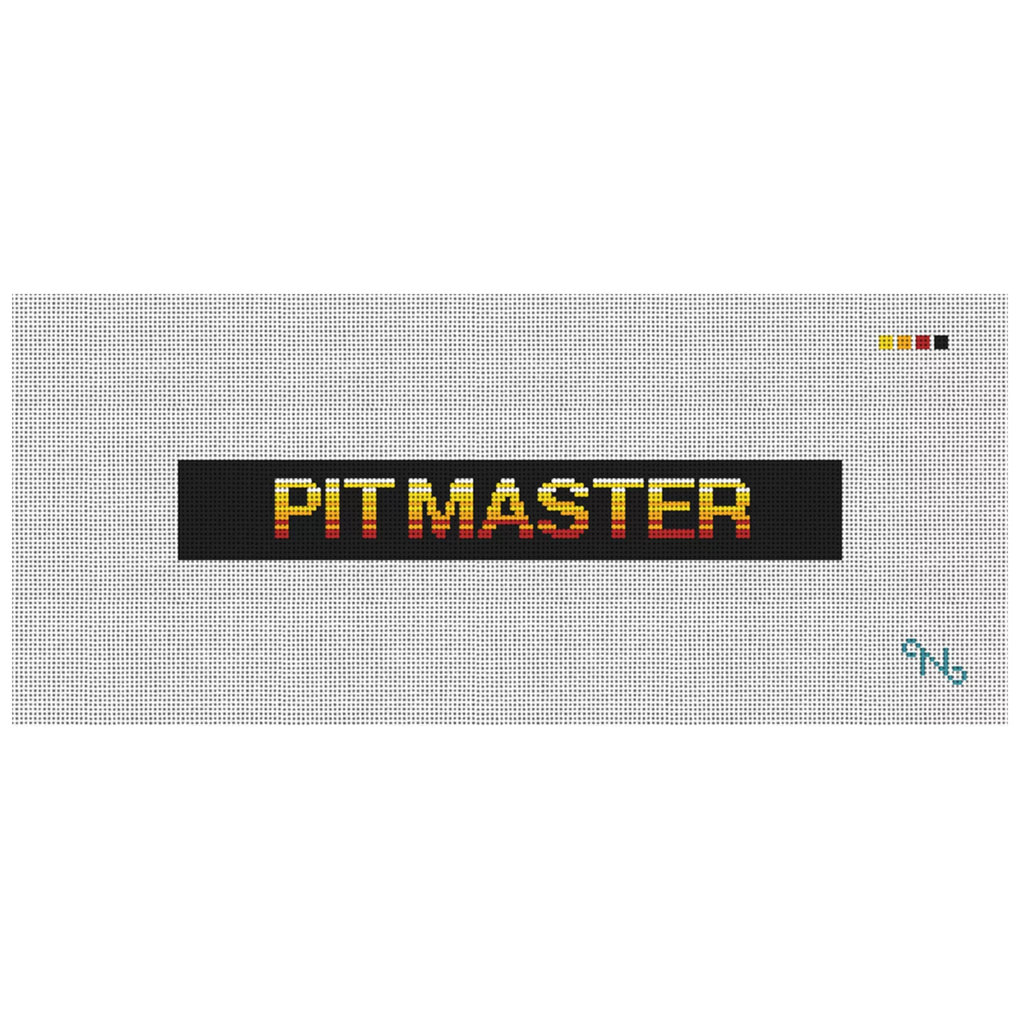 BBQ Pitmaster Needlepoint Key Fob Kit
