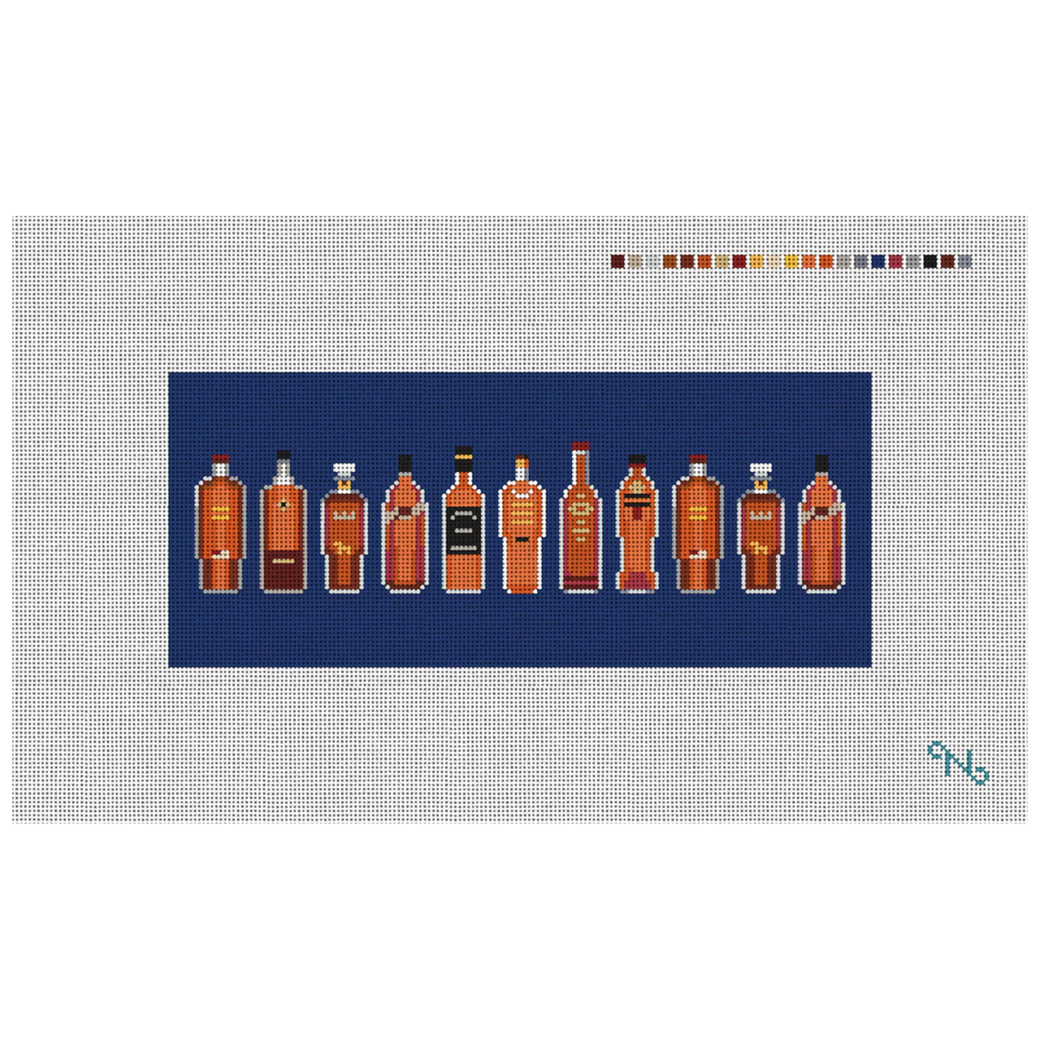 Best Bourbon Needlepoint Flask Kit