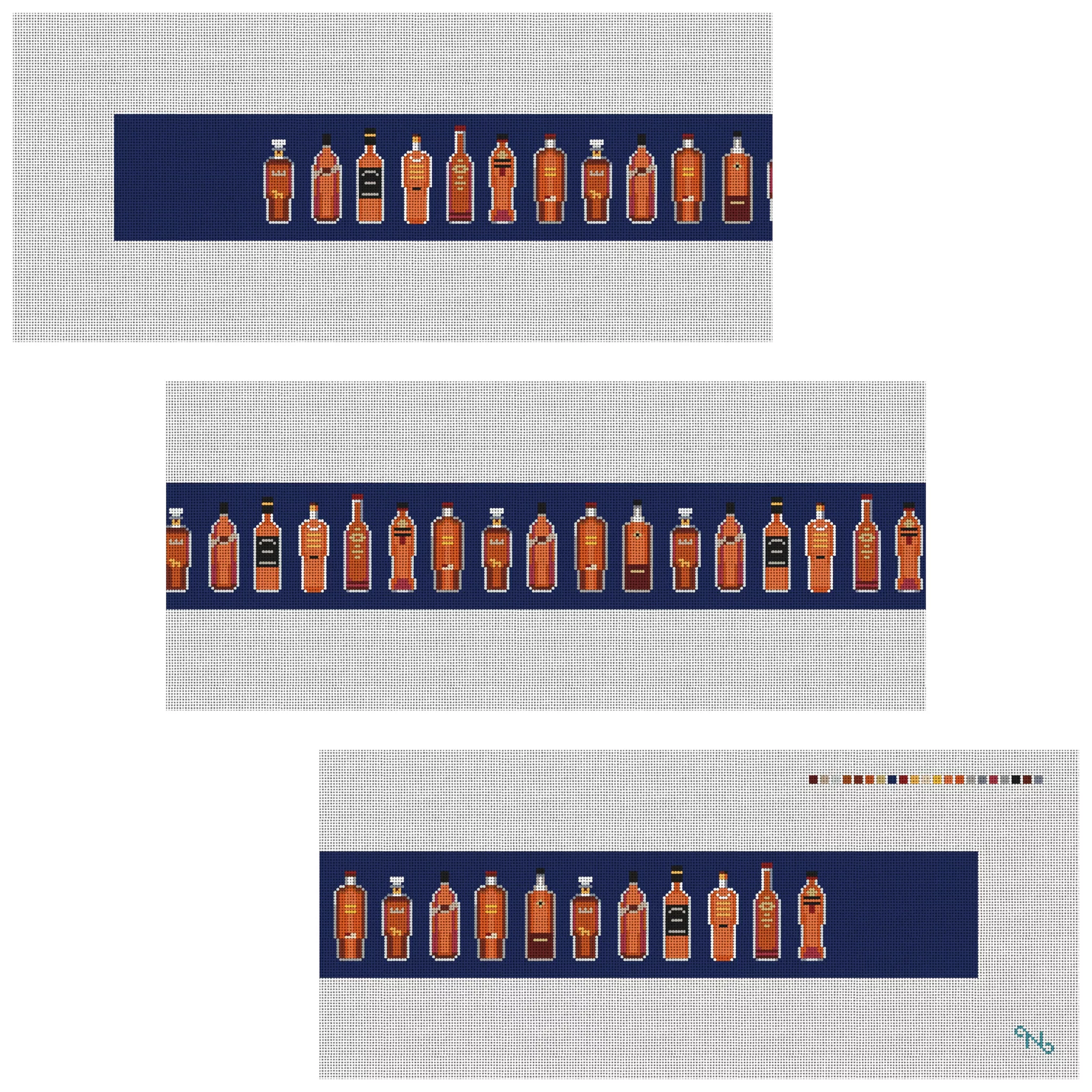 Best Bourbon Purse Guitar Strap Needlepoint Kit