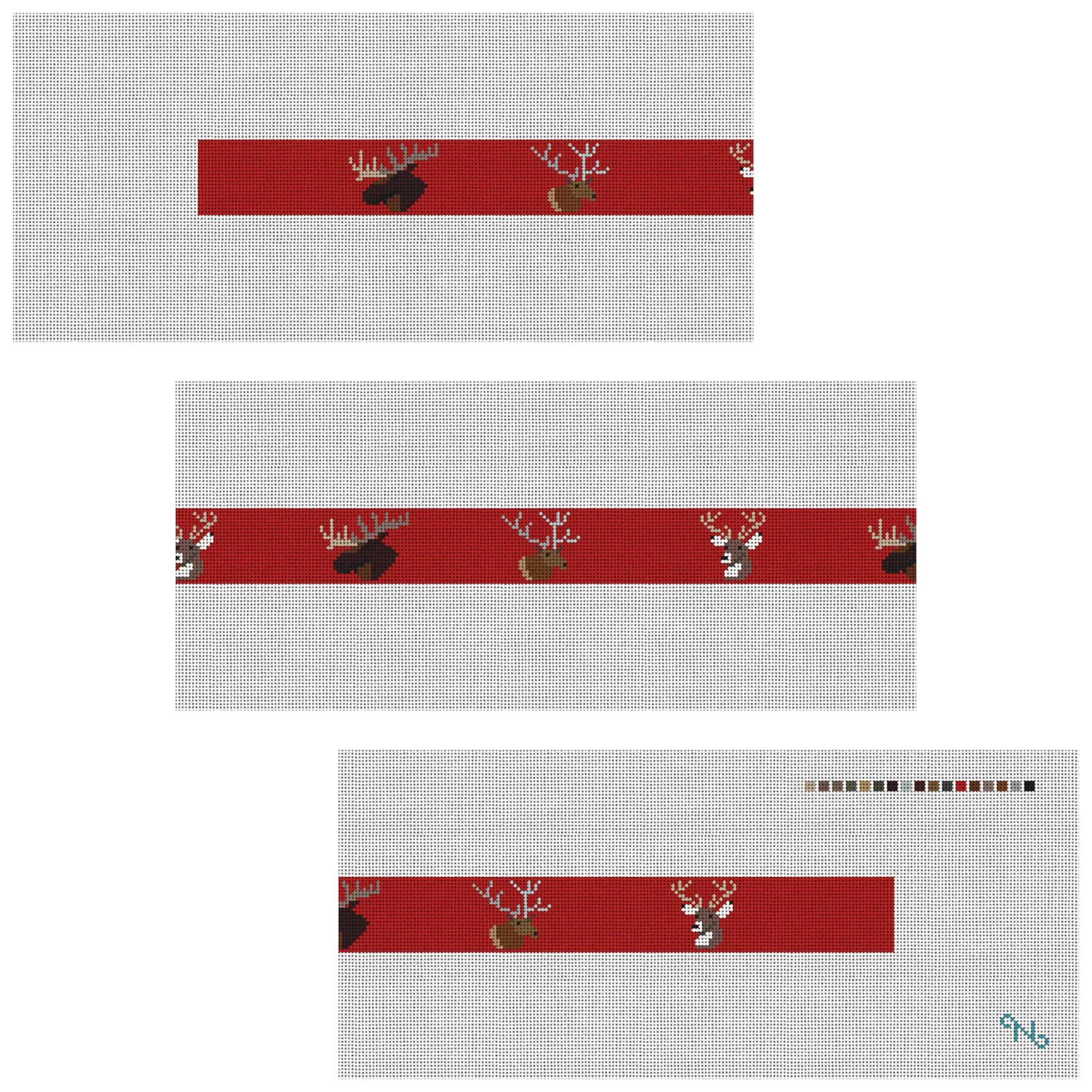 Big Game Needlepoint Belt Kit