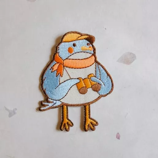 Birder Embroidered Iron-on Patch