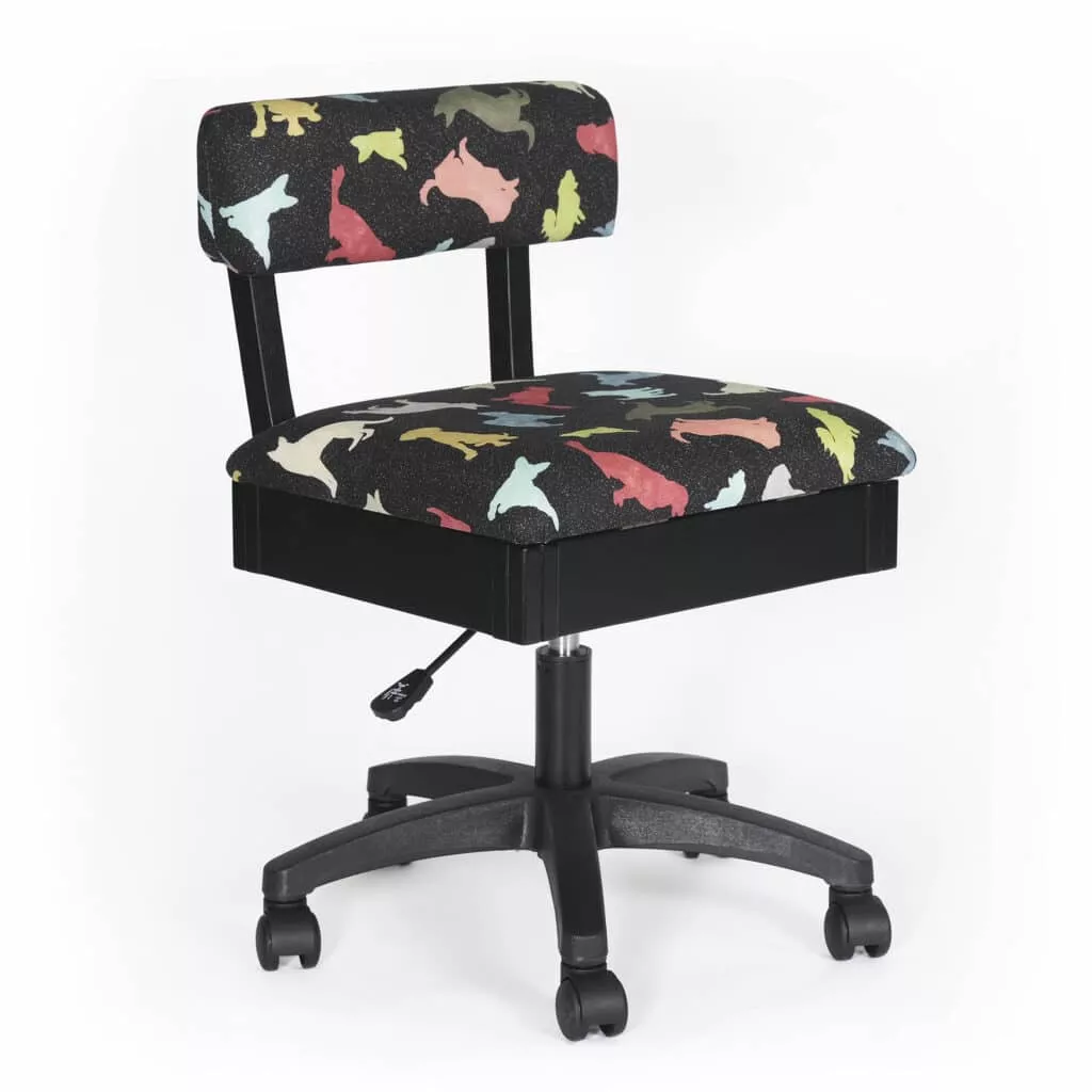 Black Dog Hydraulic Sewing Chair