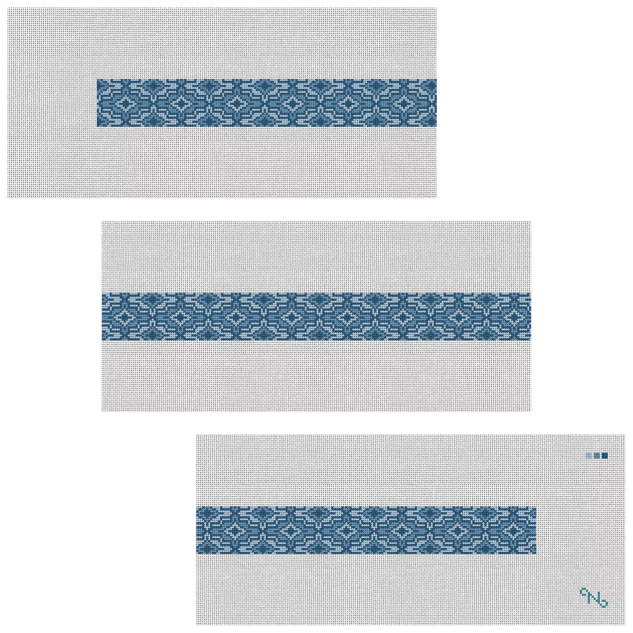 Blue Ares Needlepoint Belt Kit