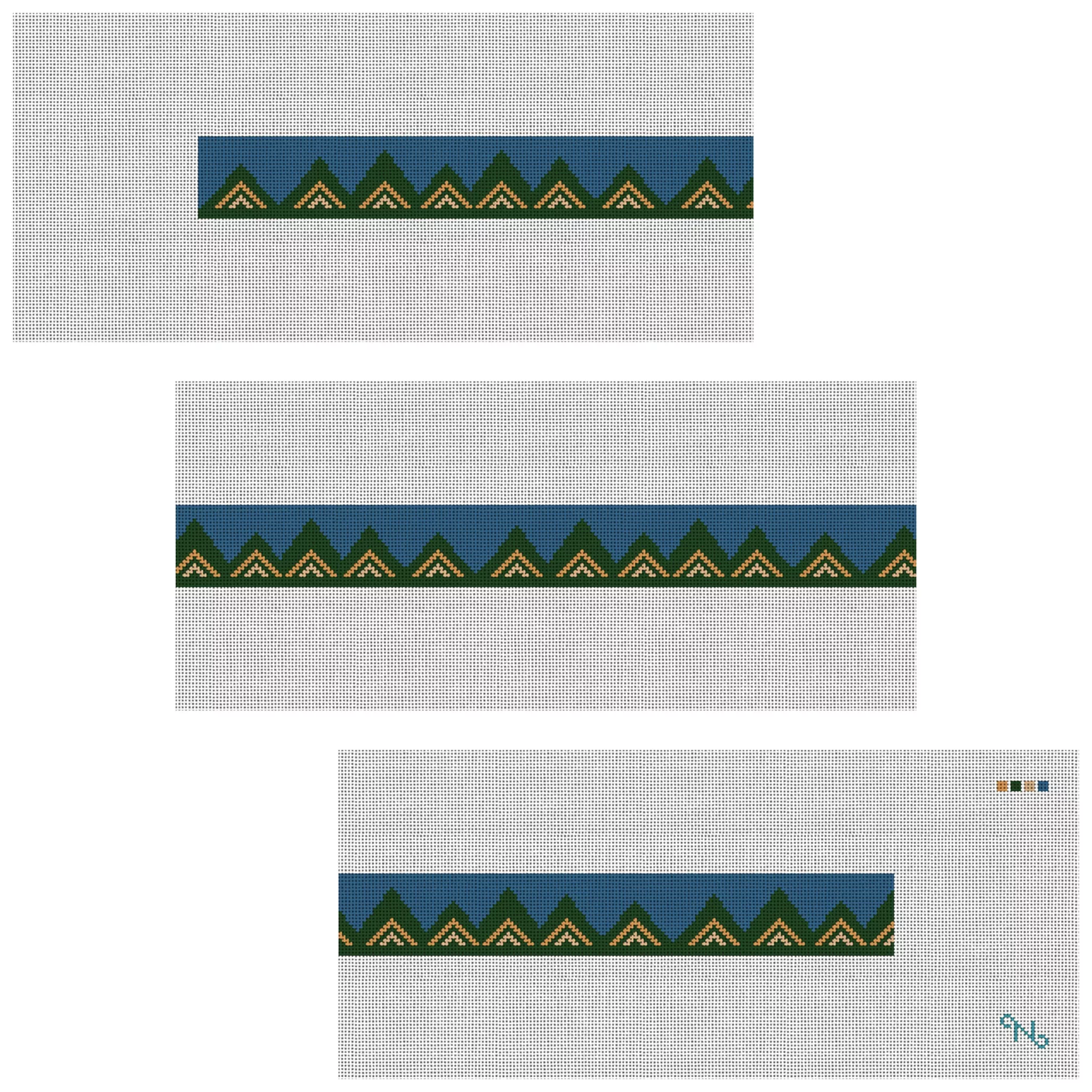 Blue Sky Needlepoint Belt Kit