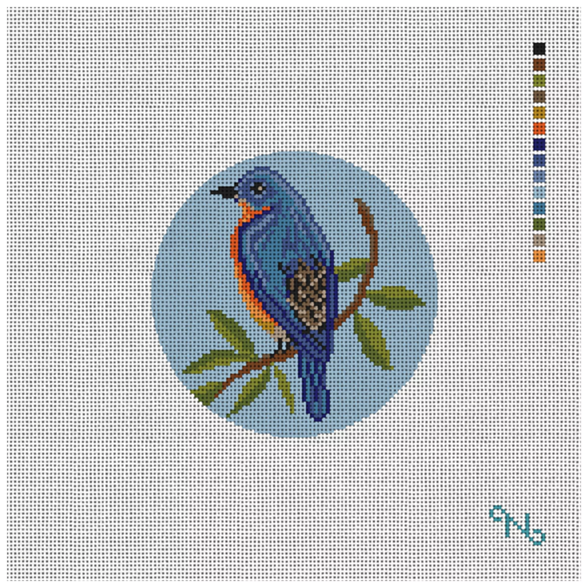 Bluebird Needlepoint Ornament Kit