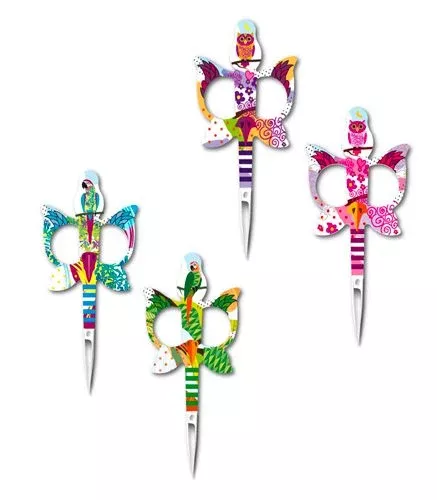 Bohin Embroidery Owl & Parrot Scissors, 10cm