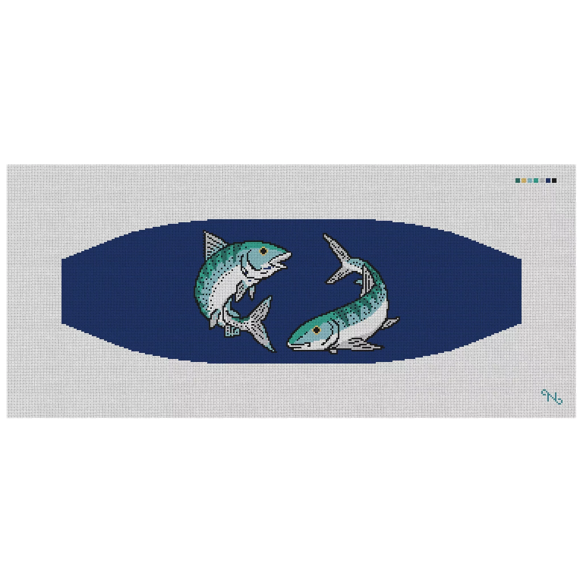 Bonefish Cummerbund Needlepoint Kit