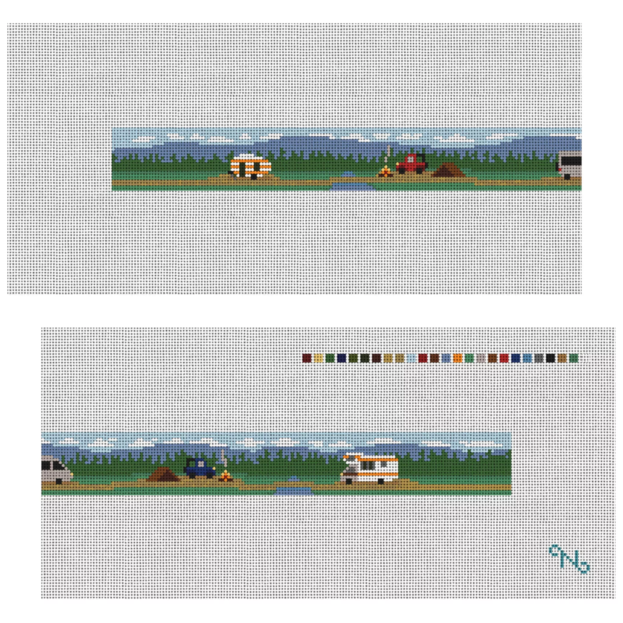 Boondocking Needlepoint Dog Collar Kit