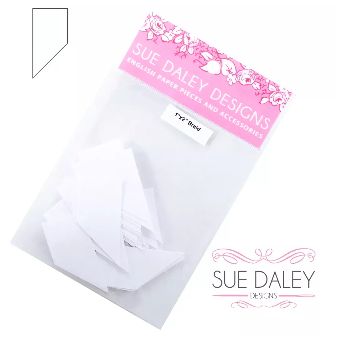Braid Papers and Acrylic Template by Sue Daley
