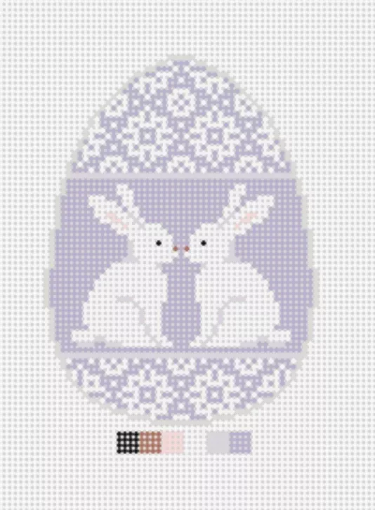 Bunnies in Lavender Easter Egg Exclusively ours PRE ORDER