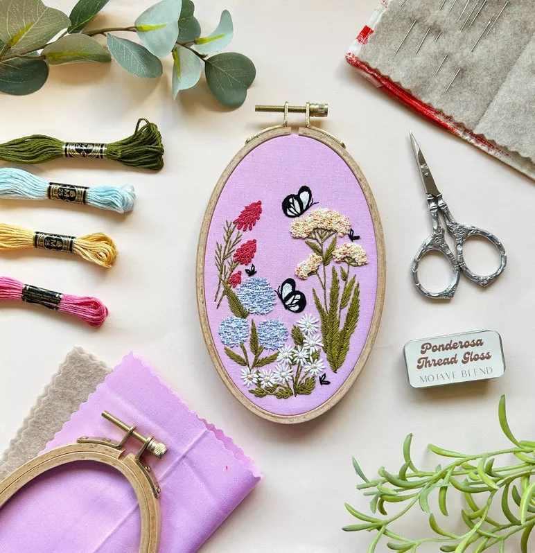 Butterfly Garden Embroidery Kit