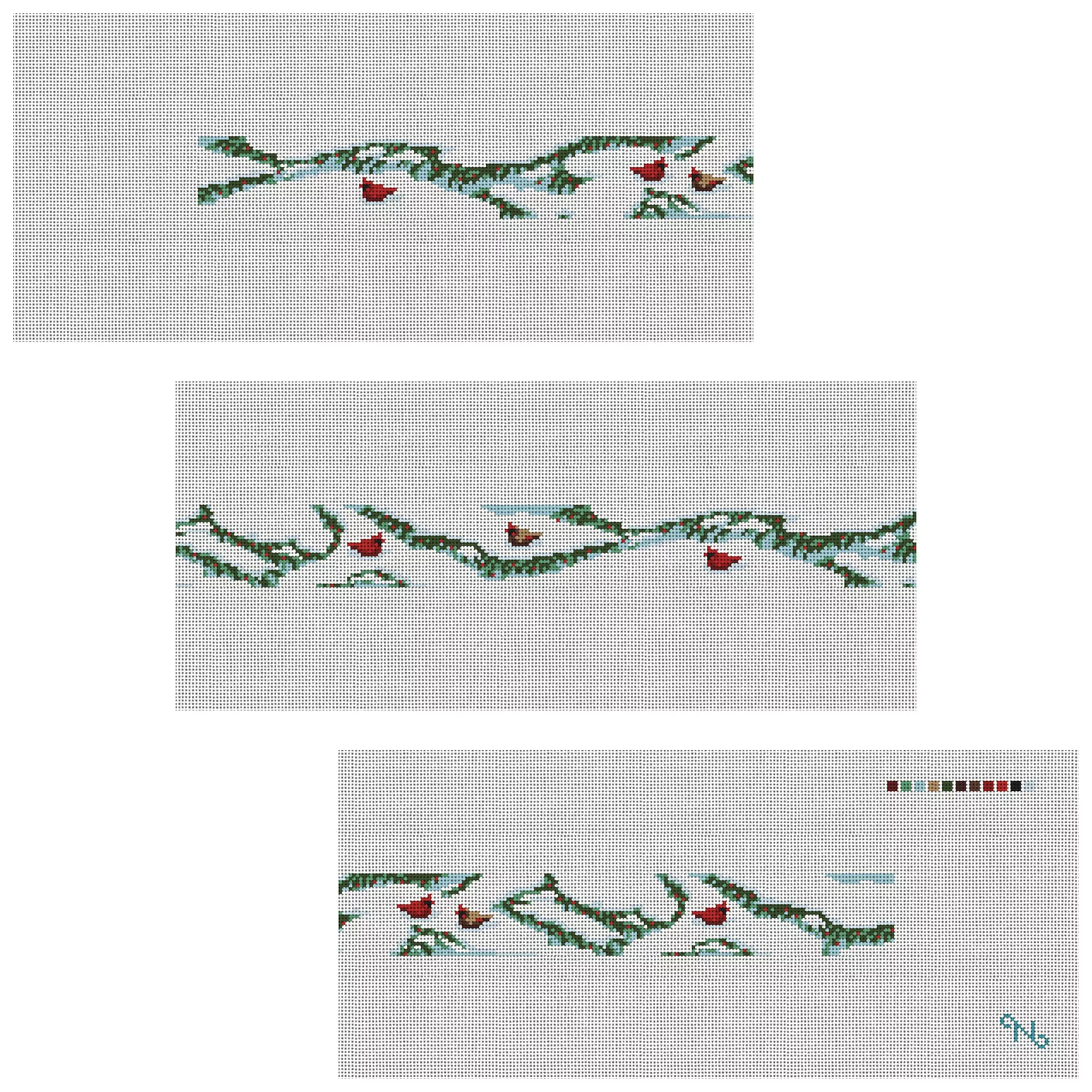 Cardinal Wonderland Needlepoint Belt Kit