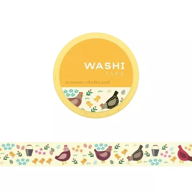 Chicken Yard Washi Tape