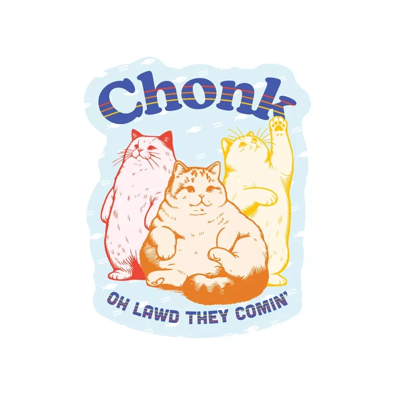 Chonk Cats Vinyl Sticker