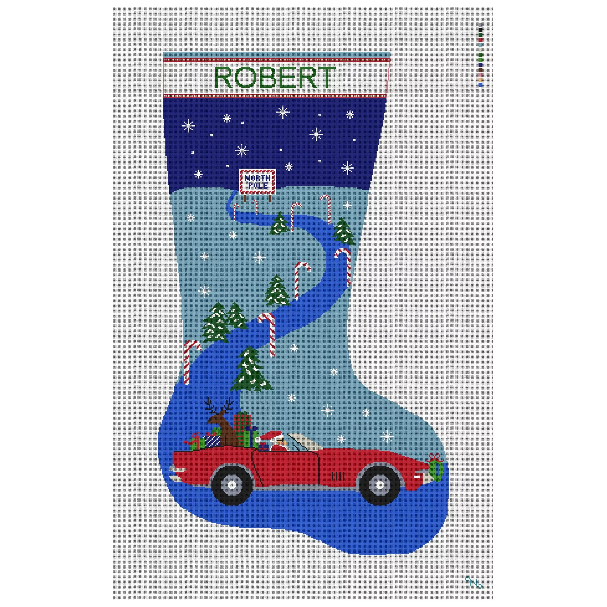 Christmas Delivery Stocking Needlepoint Kit