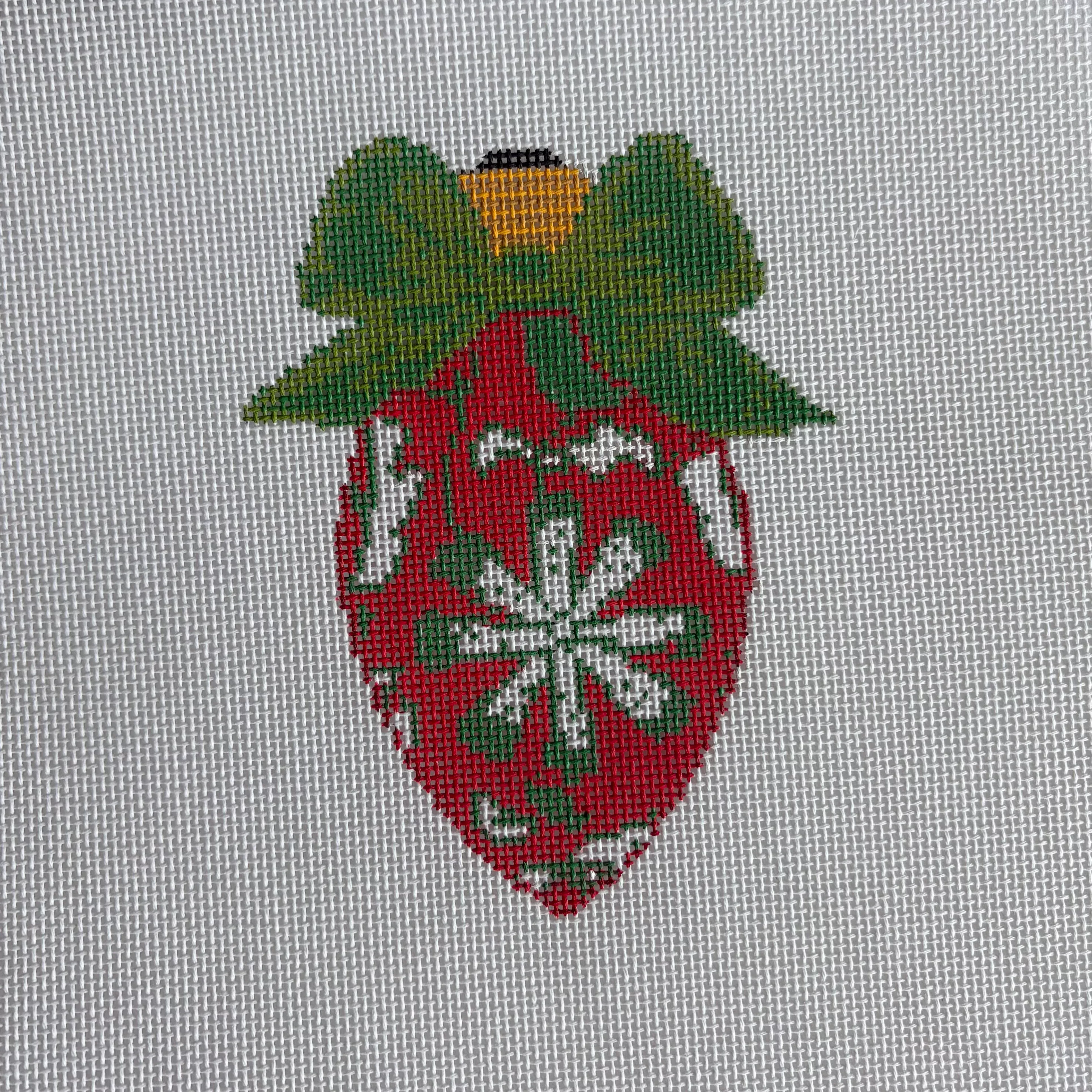 Christmas Light Bulb Green Bow