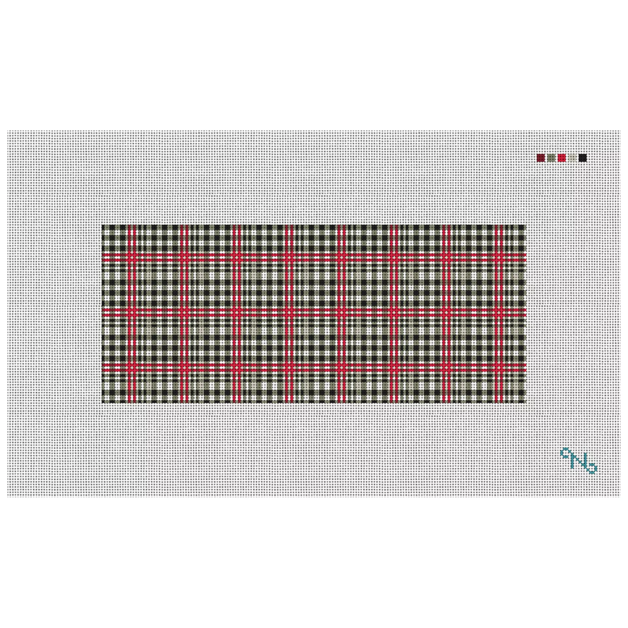Classic Plaid Needlepoint Flask Kit