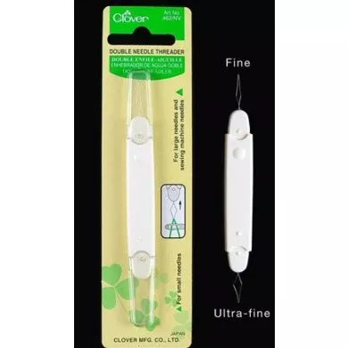 Clover Double Needle Threader - CL462/NV