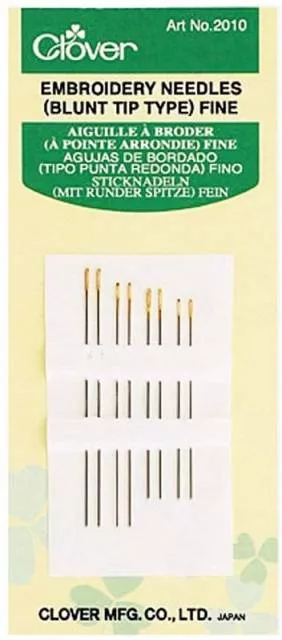 Clover Embroidery Needles Blunt Tip Type -2010