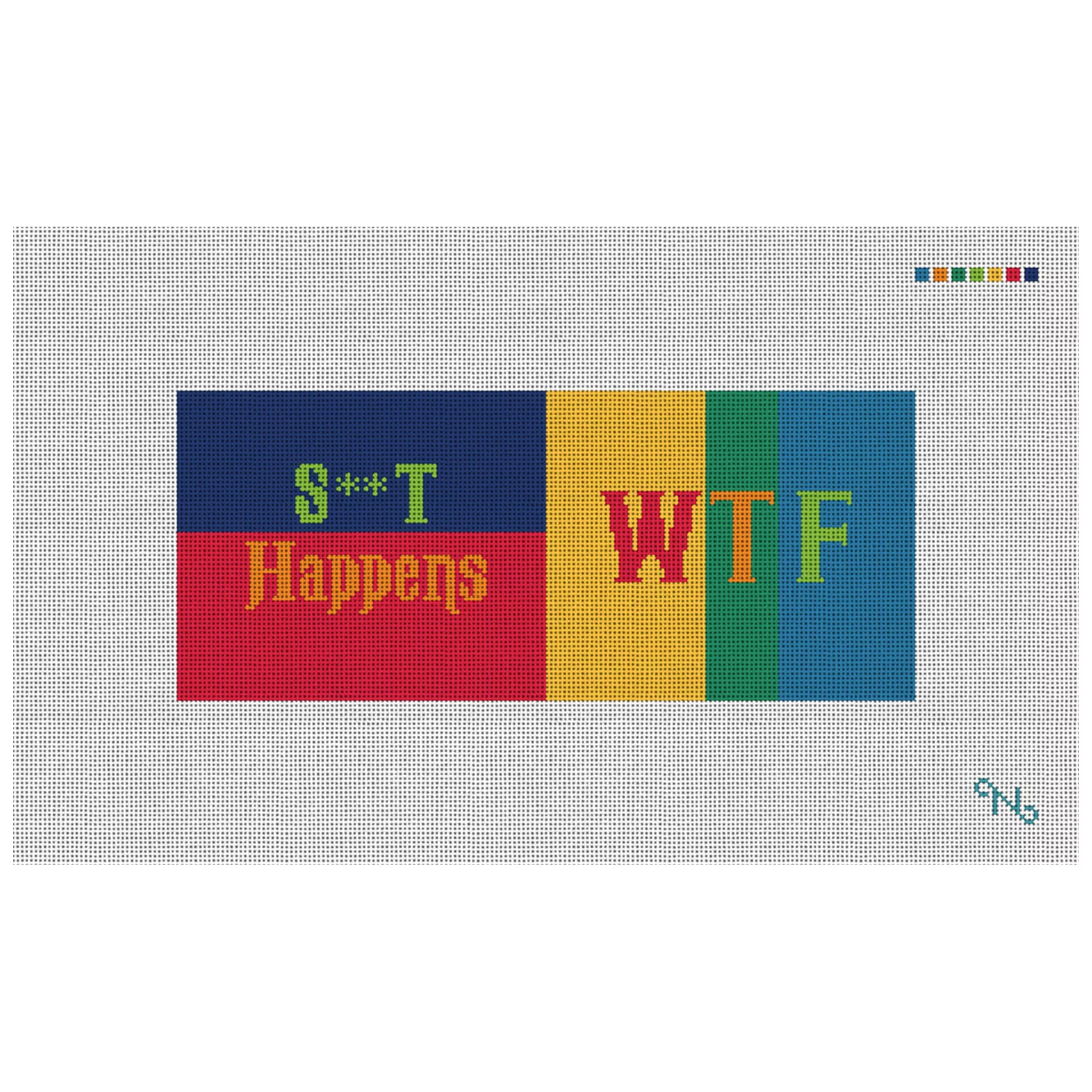 Colorful Expression Needlepoint Flask Kit