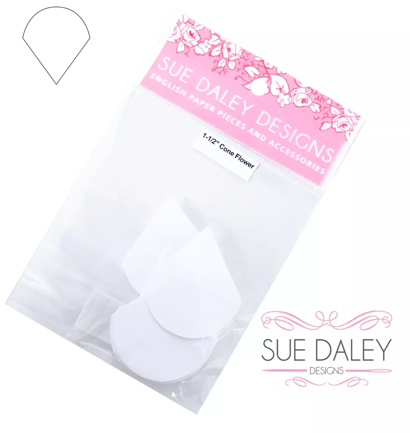 Cone Flower Papers and Acrylic Templates by Sue Daley - Multiple Sizes
