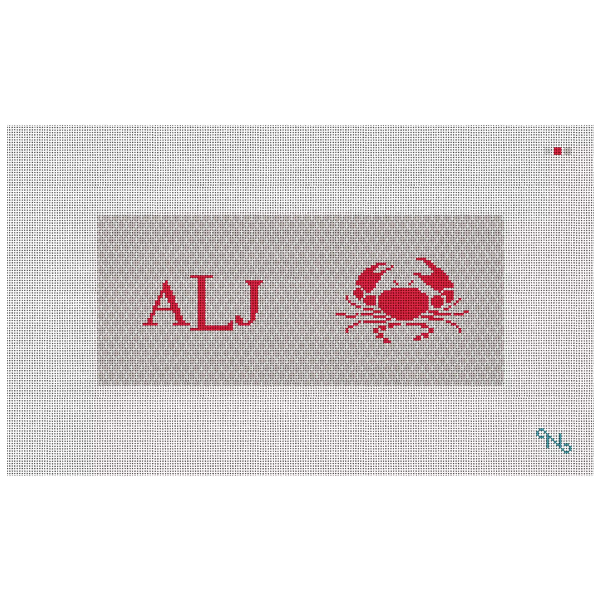 Crab Needlepoint Flask Kit