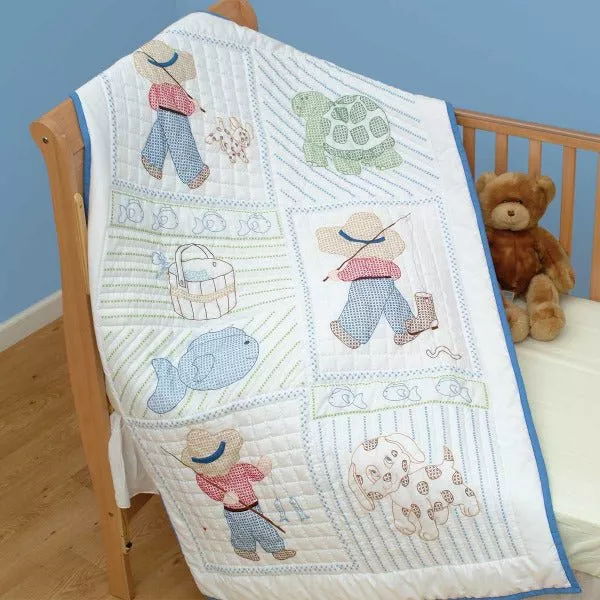 Crib Quilt Top - 4060-16 Little Boys