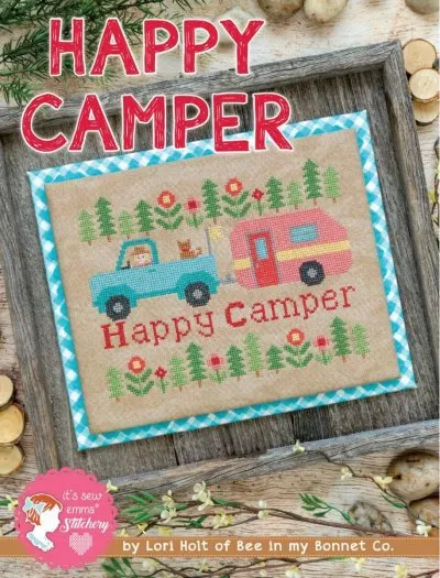 Cross Stitch Pattern - Happy Camper
