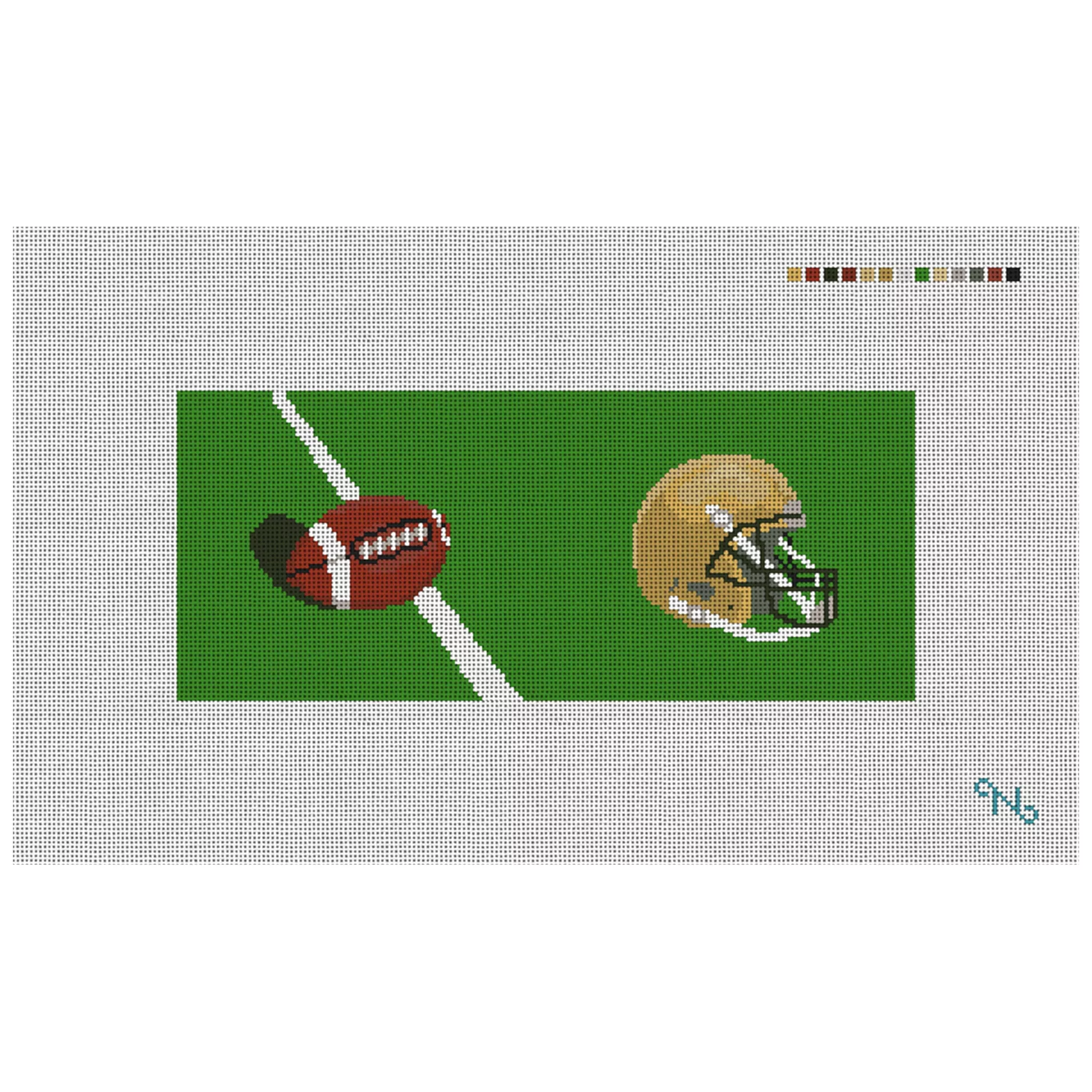 Custom Football Needlepoint Flask Kit