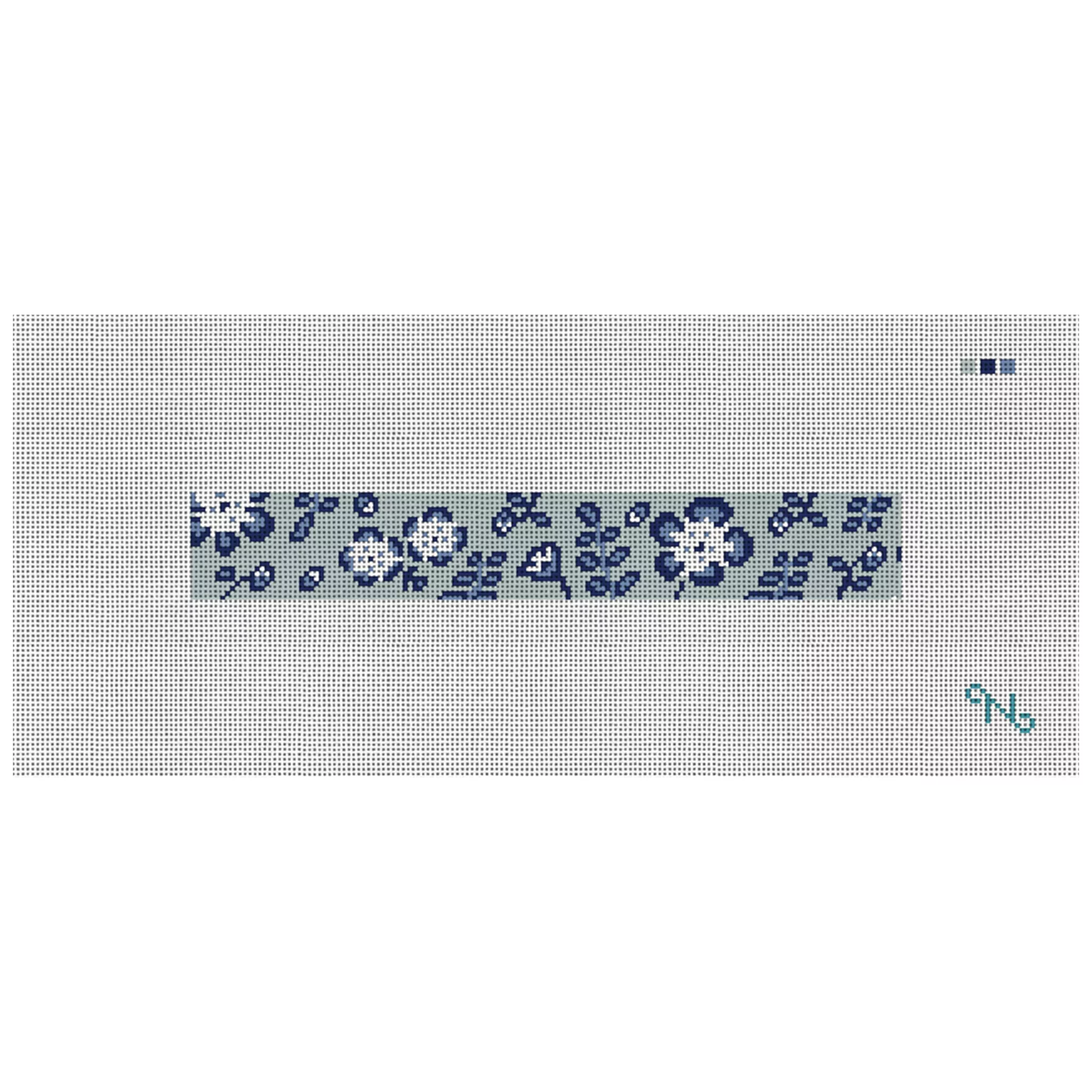 Dancing Blossoms Needlepoint Key Fob Kit