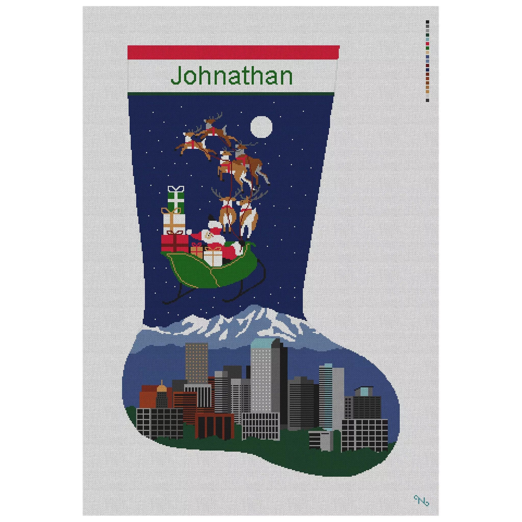 Denver Christmas Stocking Needlepoint Kit