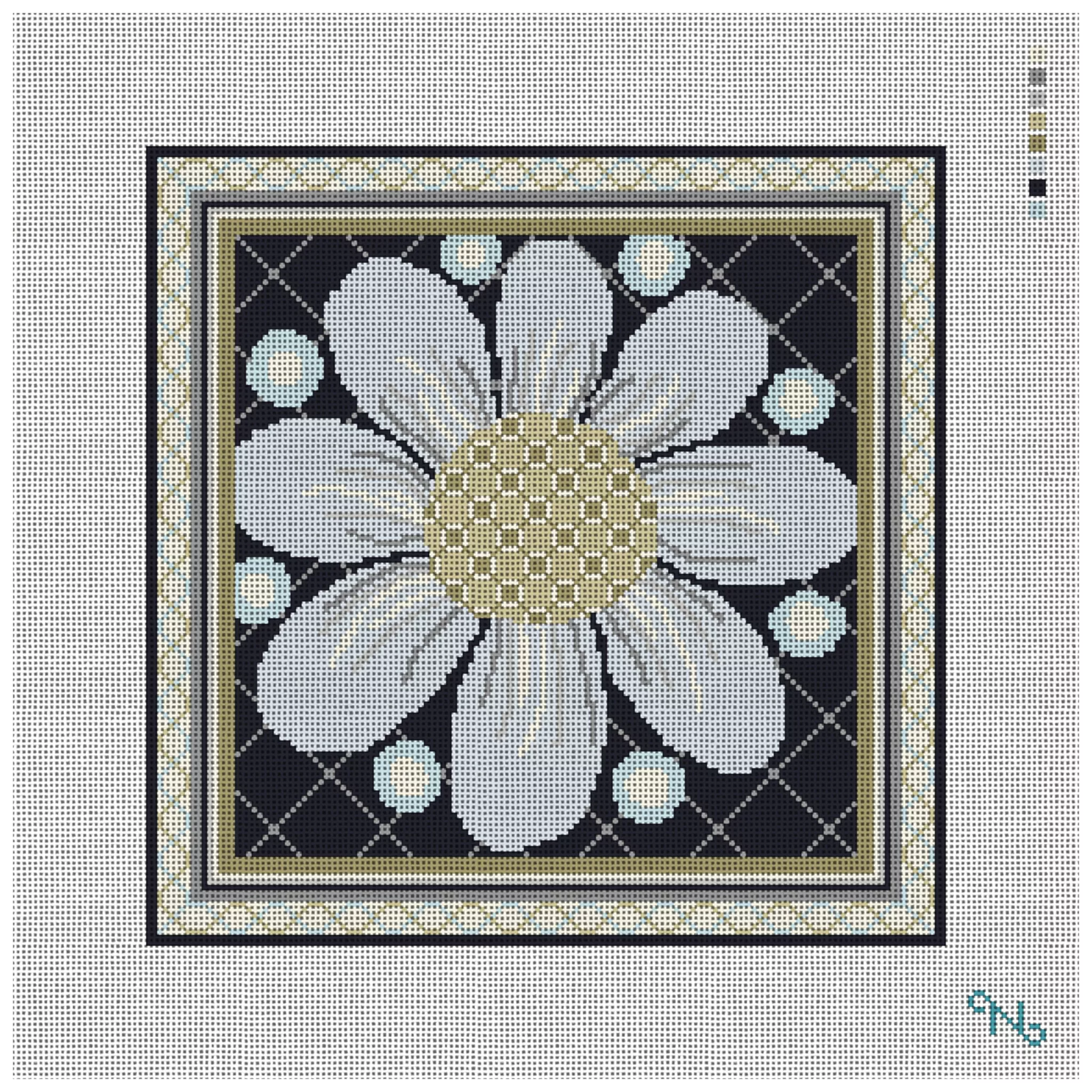 Dew Drop Posy Stitch Fiddle Needlepoint Kit