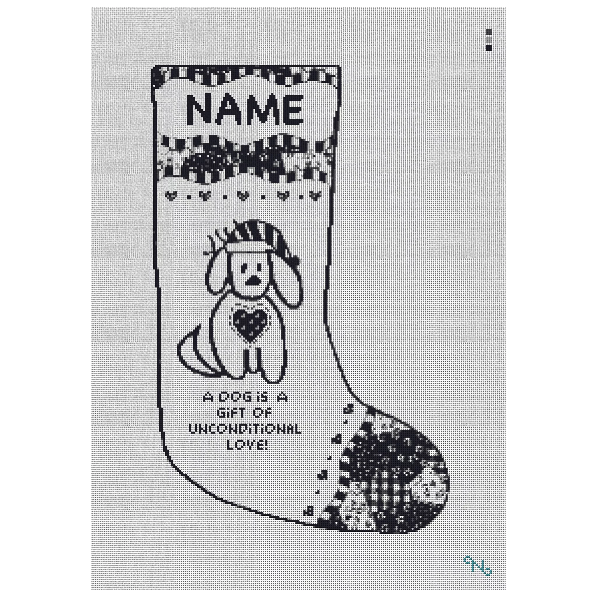 Dog is a Gift Needlepoint Stocking Kit