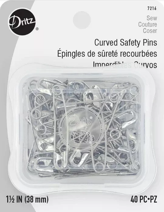 Dritz Safety Pins Curved - 40 Pack - DZ7216