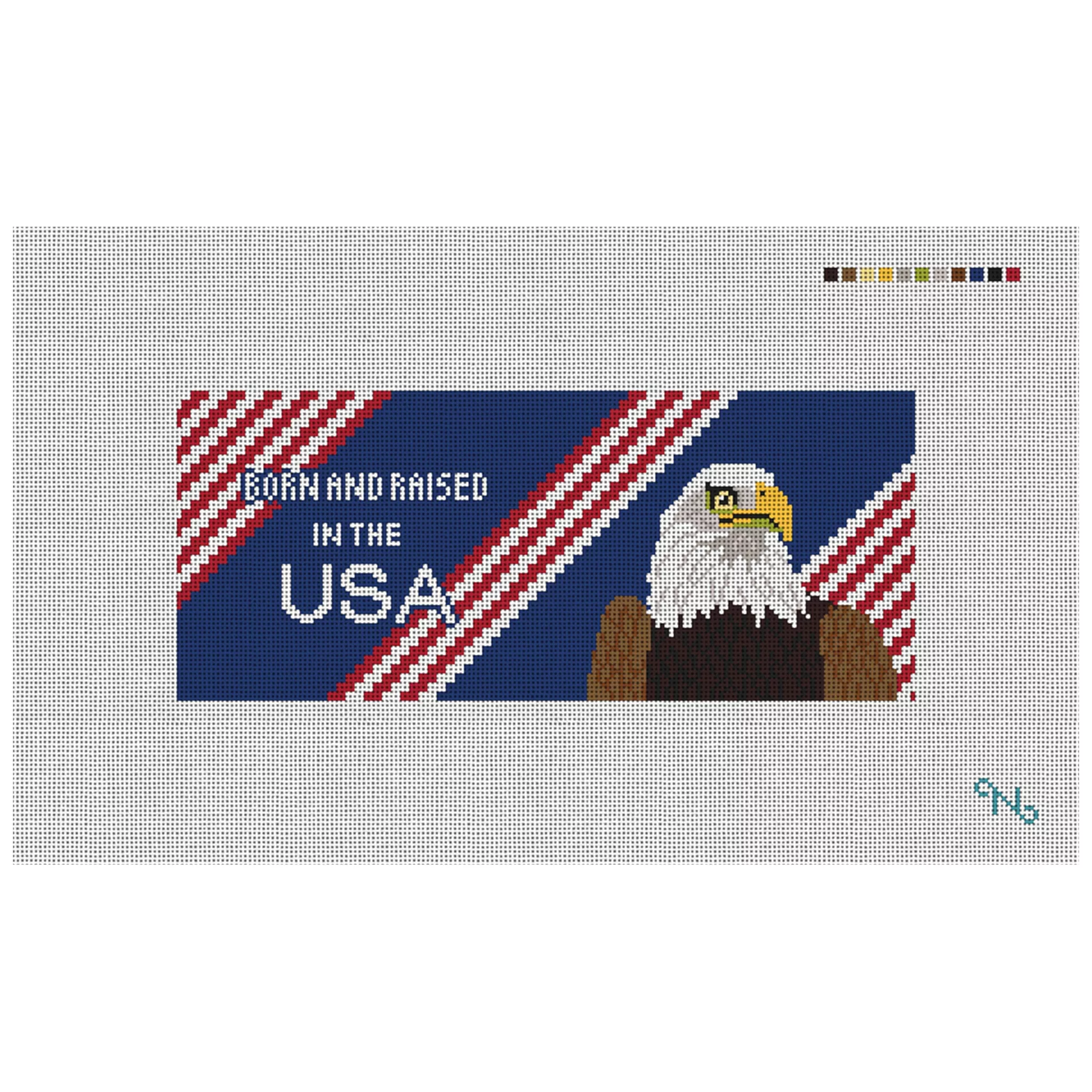 Eagle Needlepoint Flask Kit