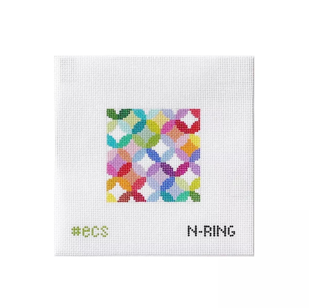 ECS Quilt Rings 4" Coaster N-RING