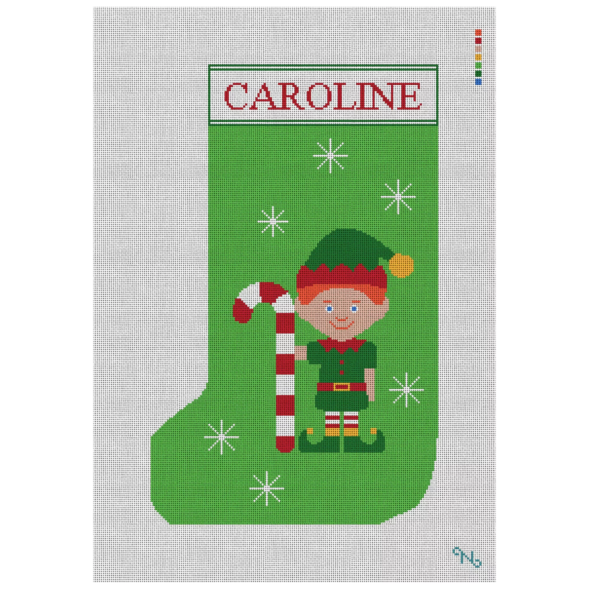 Elf Magic Stocking Needlepoint Kit
