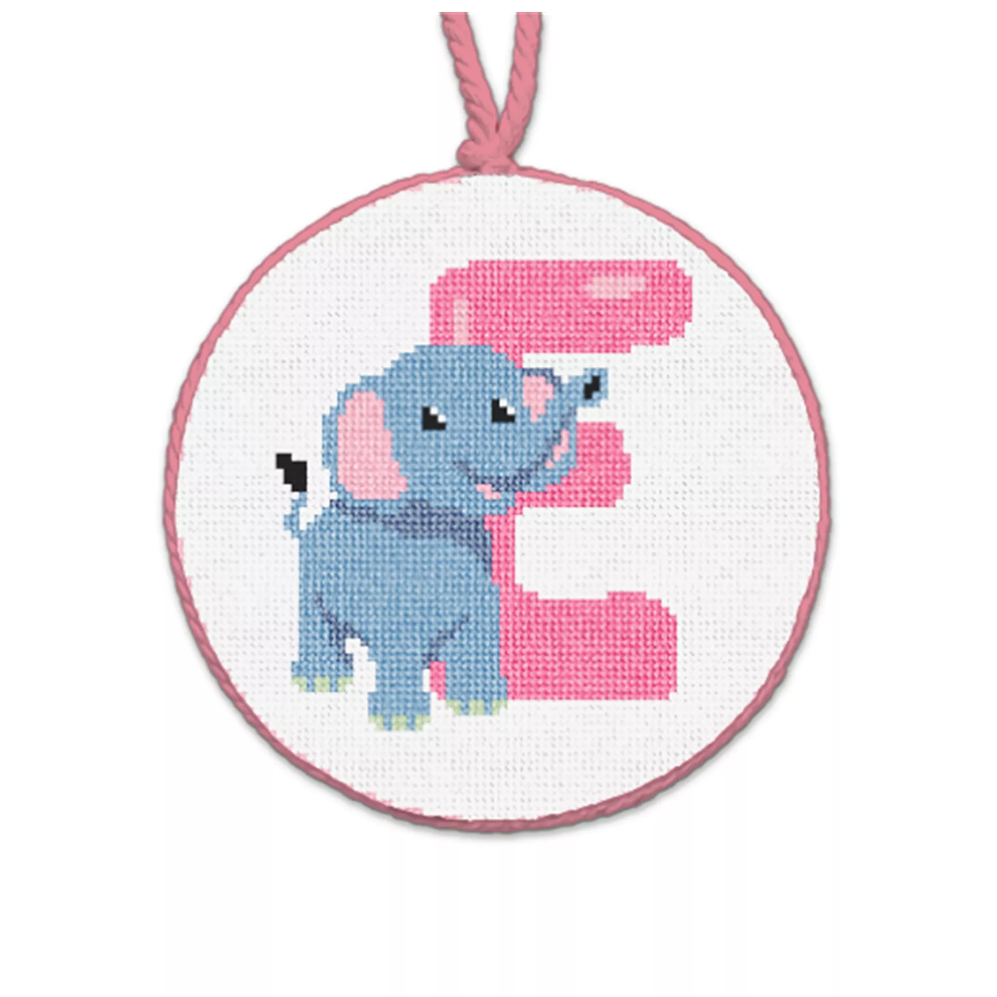 Enormous Elephant Needlepoint Ornament